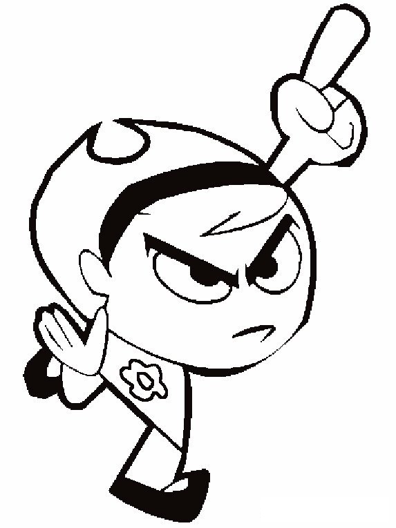 Online coloring book: Coloring page Mandy running